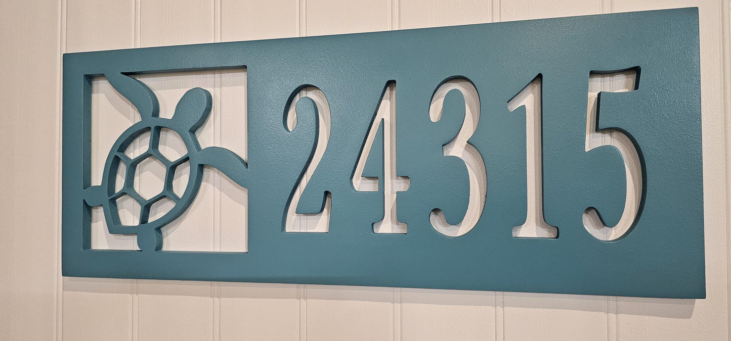 Anchor Address Sign – Custom Nautical Coastal Home Decor, Weatherproof PVC