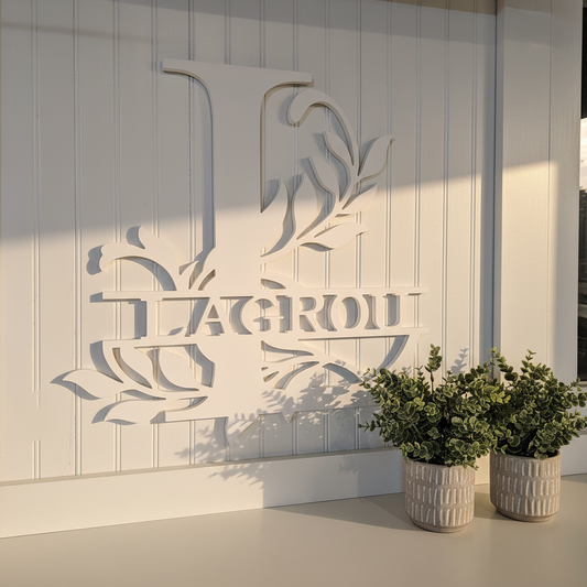 Monogram Sign – Porch