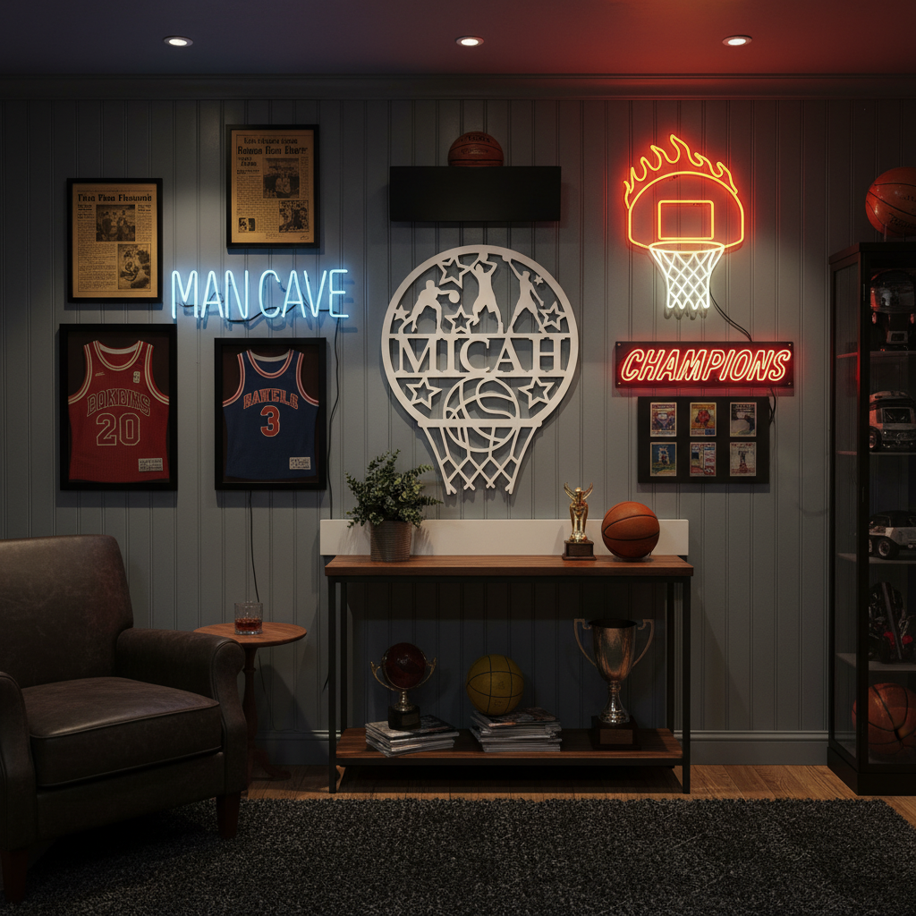 Basketball Sign – Man Cave