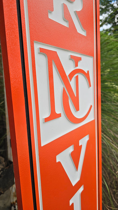 Custom High School Sports Porch Sign – 48" or 60" Tall Personalized Yard Decor
