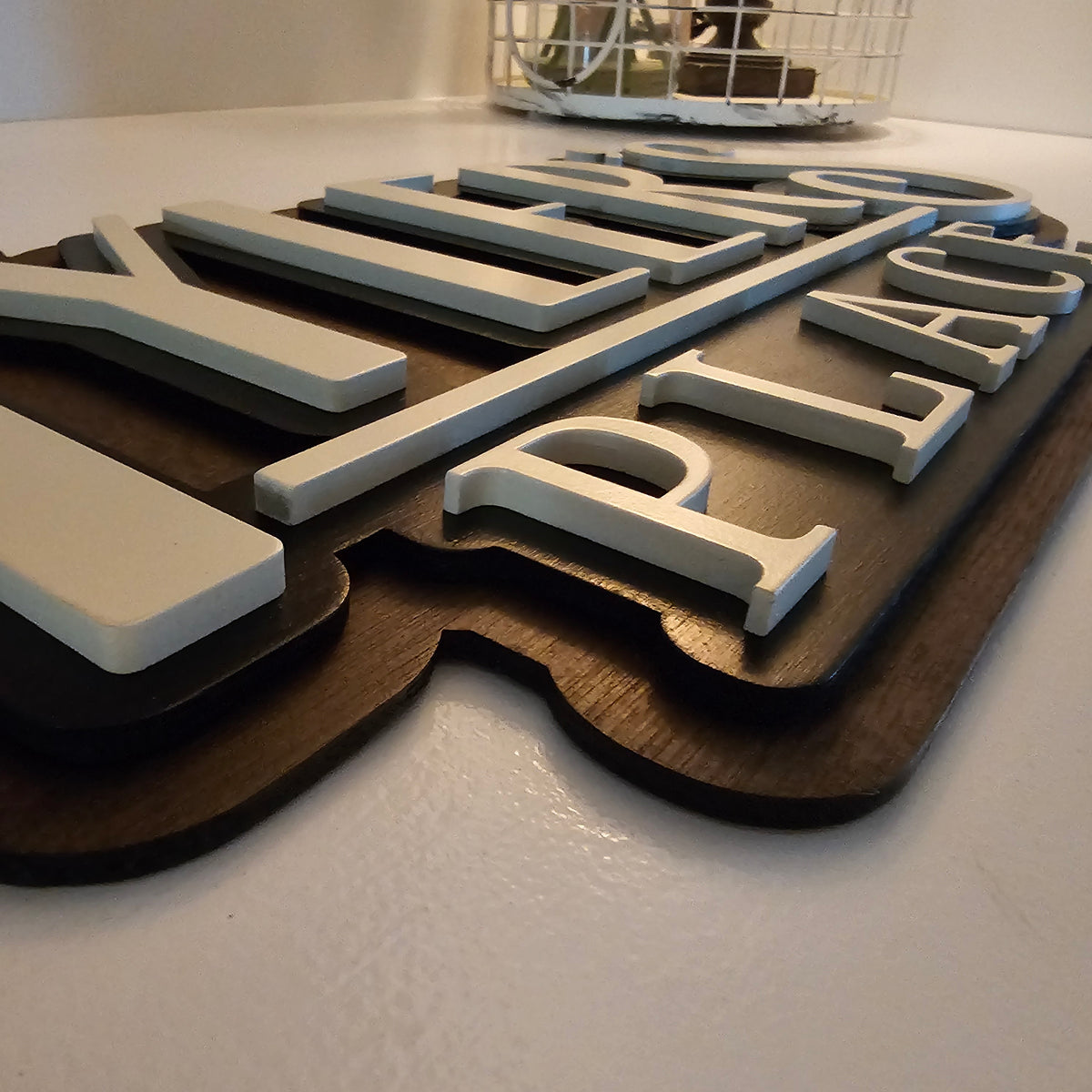 Custom Multi-Layered Wood Sign Perfect for Bar, Game Room, Cigar Lounge