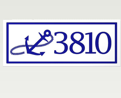 Custom Nautical Address Sign – Coastal Home Decor, 10+ Designs, Weatherproof PVC