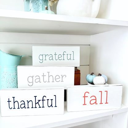 Custom Fall Word Sign – Personalized Handmade Wood Decor