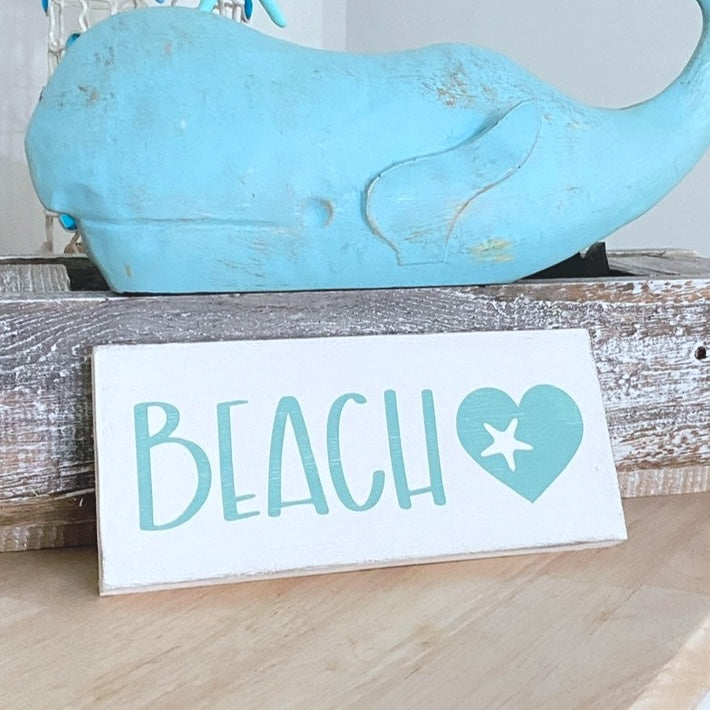 Beach Heart Sign