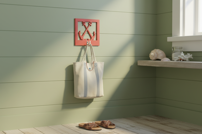 Anchor Hook Coral Entryway