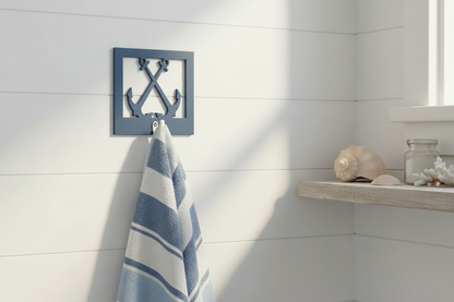 Anchor Hook Navy Bathroom