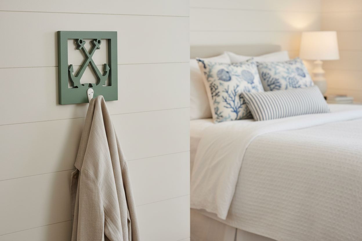 Anchor Hook Sage Bedroom