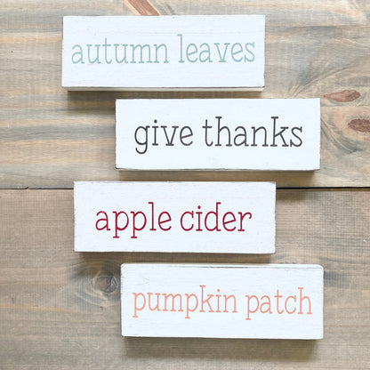 Custom Fall Quote Sign – Personalized Handmade Wood Decor