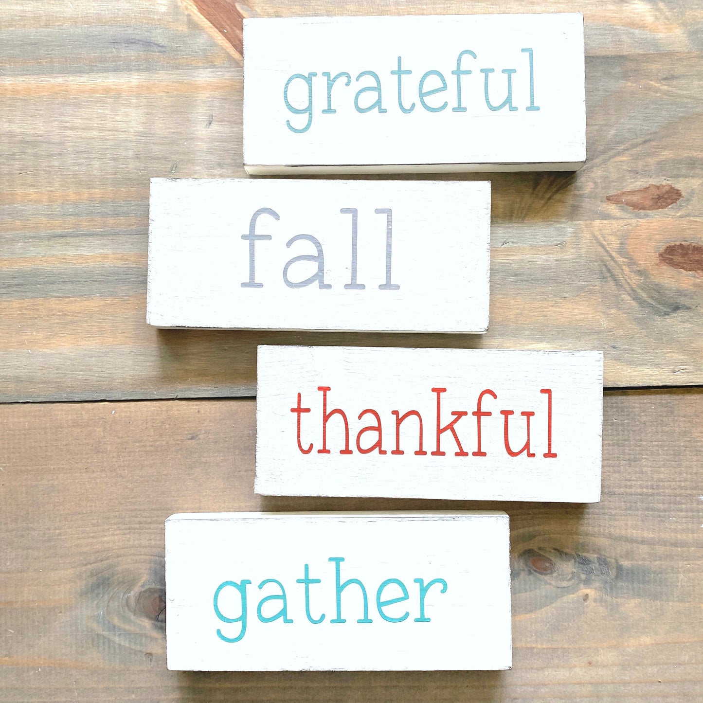 Custom Fall Word Sign – Personalized Handmade Wood Decor
