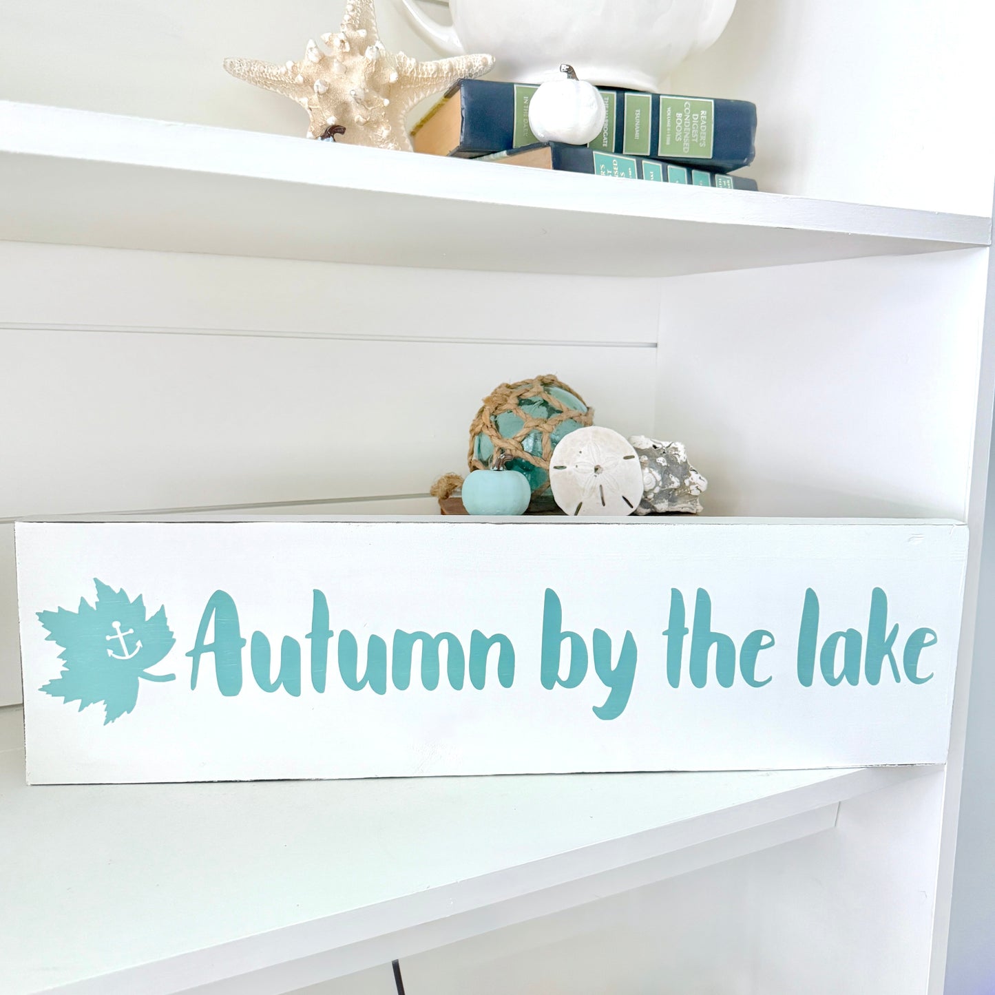 Autumn By The Lake Sign