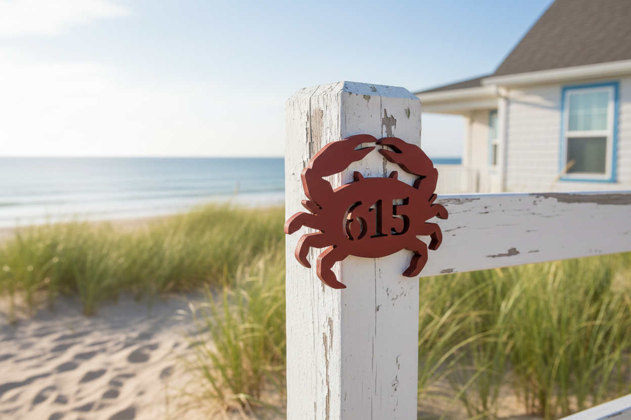 Beach Cottage Fence Mockup