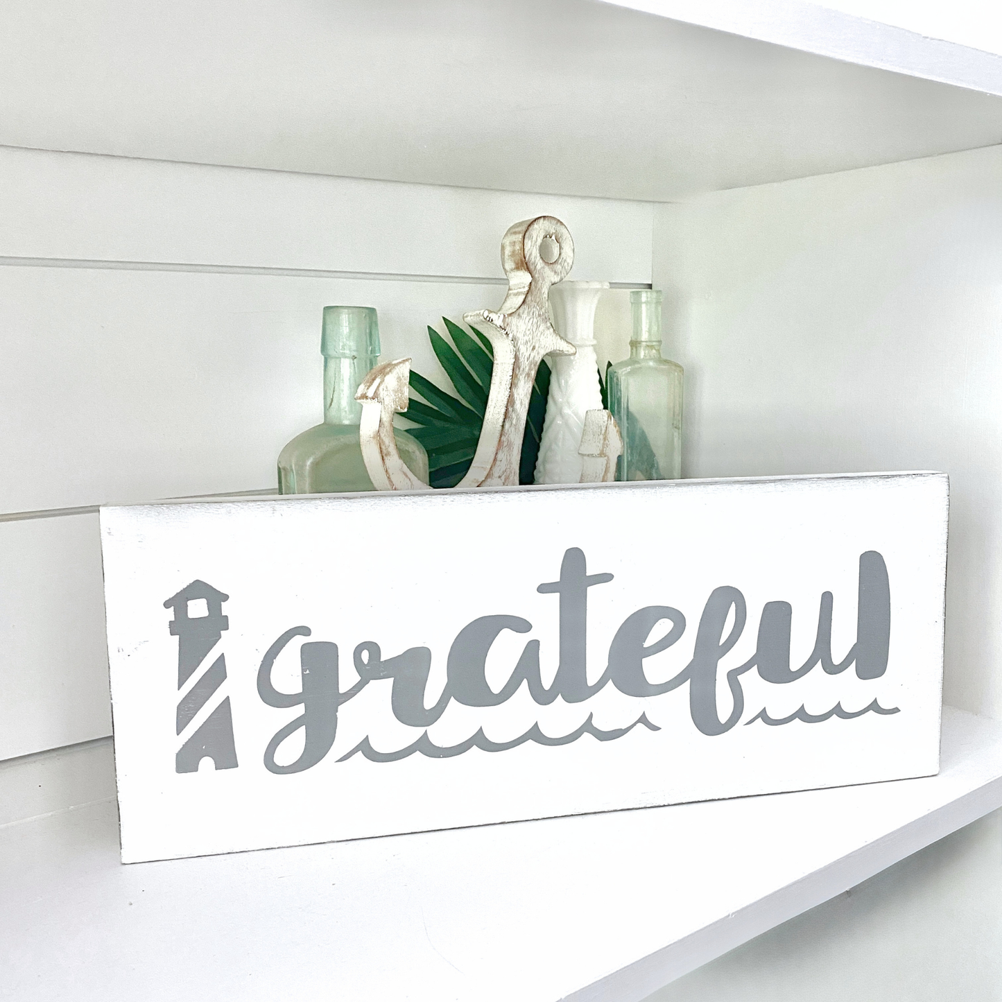 Grateful Lighthouse Sign