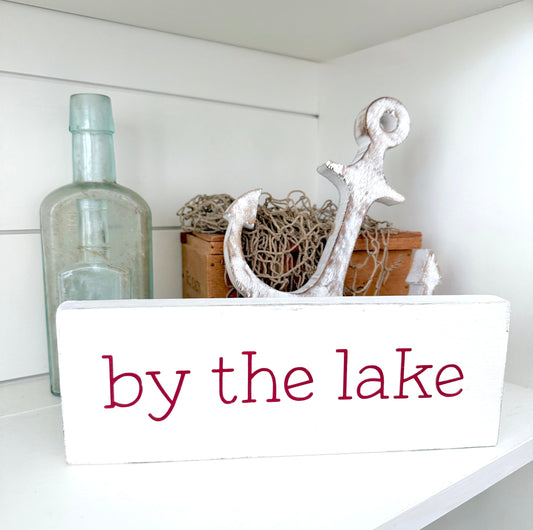 By the Lake Sign