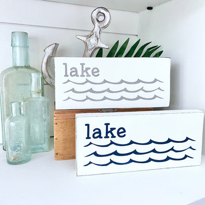 Lake Waves Sign