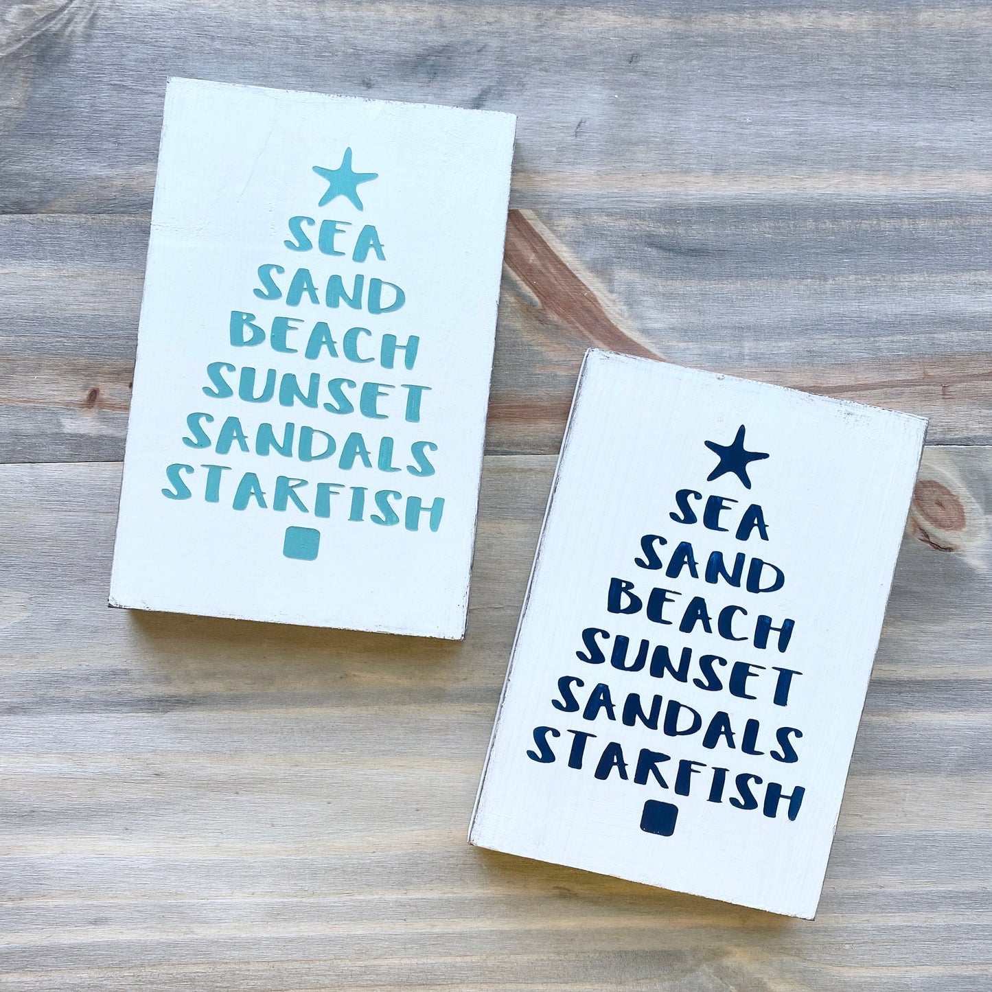 Beachy Words Christmas Sign