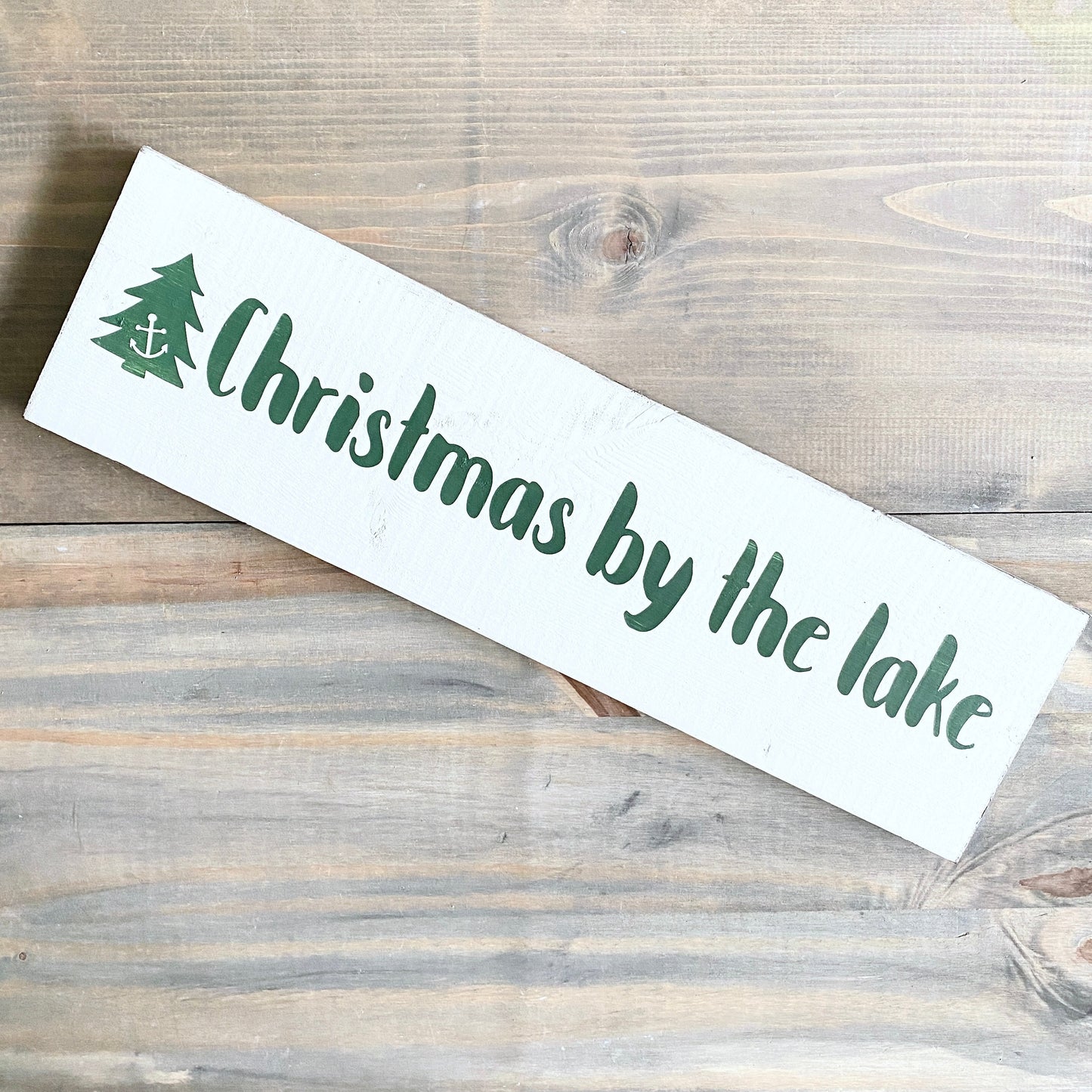Christmas By The Lake Sign