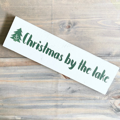 Christmas By The Lake Sign