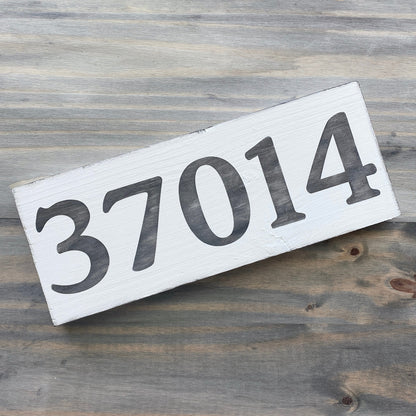Large Zip Code Sign