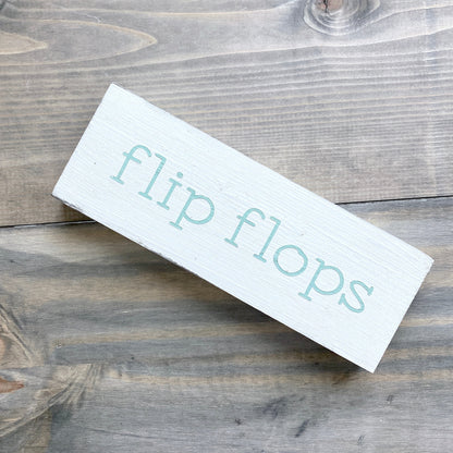 Flip Flops Word Sign
