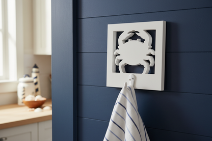 Crab Hook White Navy Kitchen