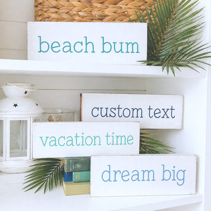Custom Word or Quote Sign – Small Personalized Wood Decor