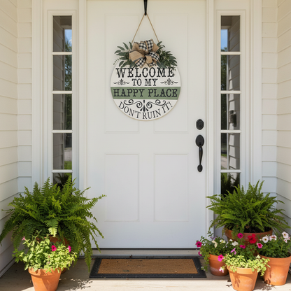 Happy Place Sign – Front Door Revised