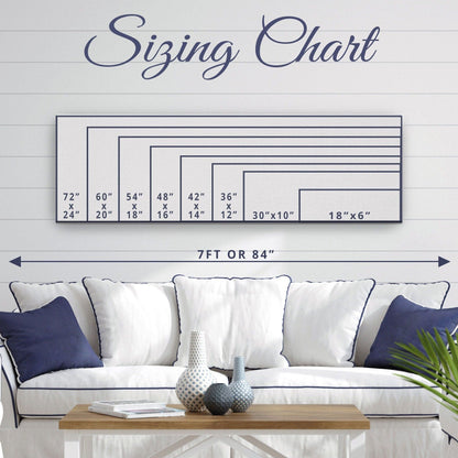 Personalized Compass Rose Canvas Sign with Coordinates – Coastal Wall Art