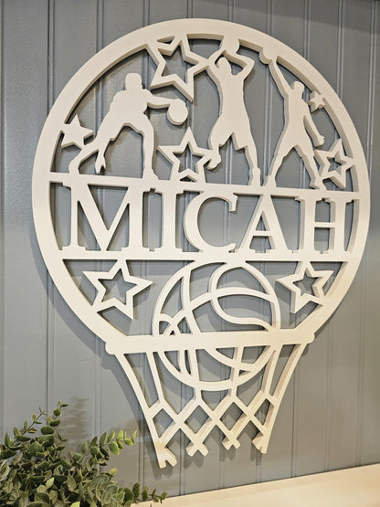 Custom Baseball Name Sign – Personalized Kids Room & Sports Decor