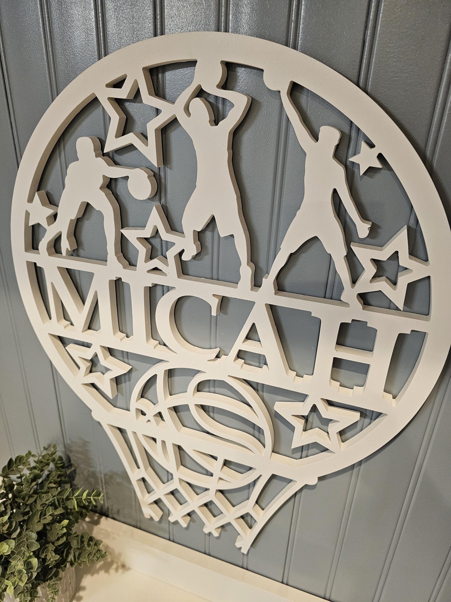 Custom Baseball Name Sign – Personalized Kids Room & Sports Decor