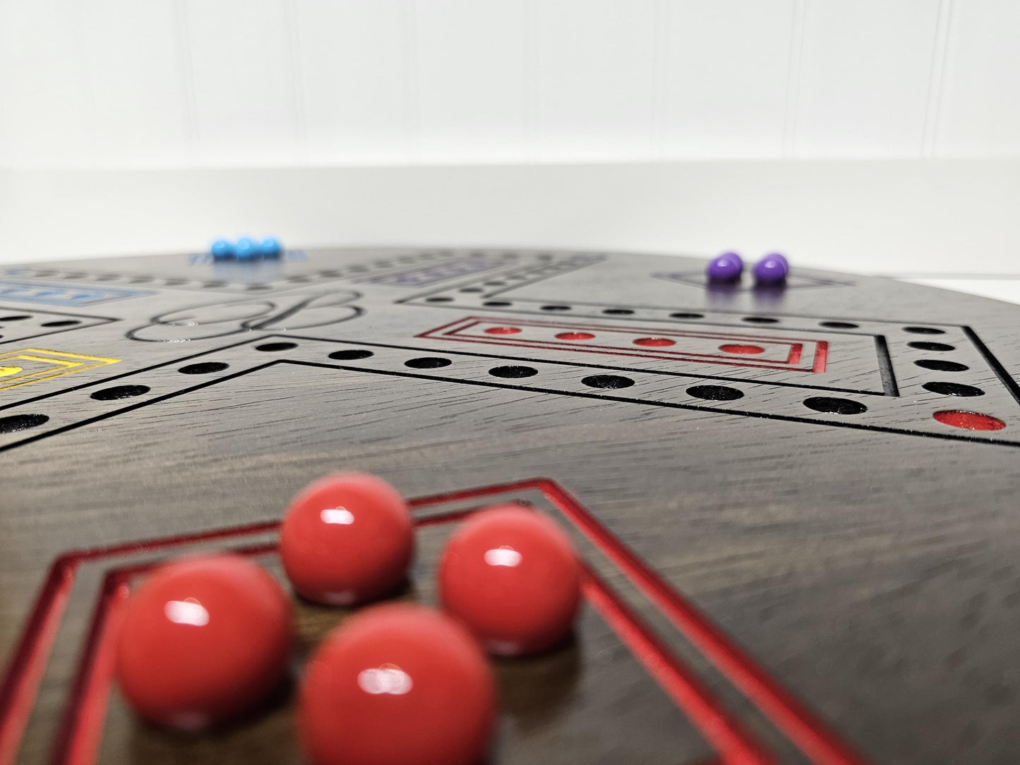 Personalized Cards & Marbles Game Board – Custom Engraved Family Game Night Set