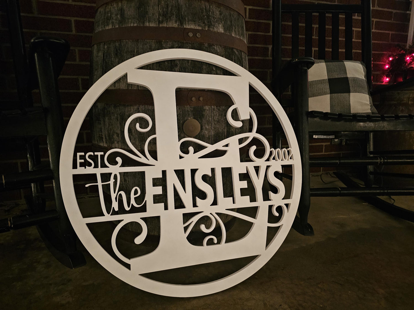 Custom Family Name Sign – Personalized Front Door & Porch Decor, Weatherproof PVC