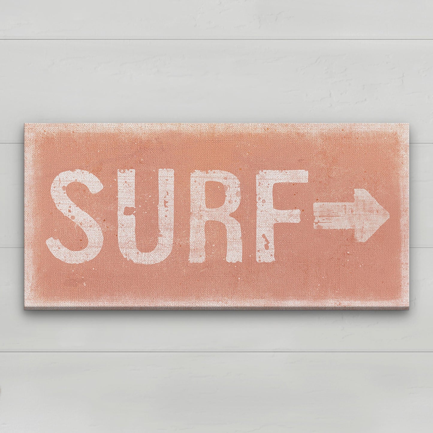 Surf Shack Canvas Sign – Distressed Coastal Wall Art