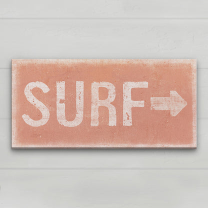 Surf Shack Canvas Sign – Distressed Coastal Wall Art