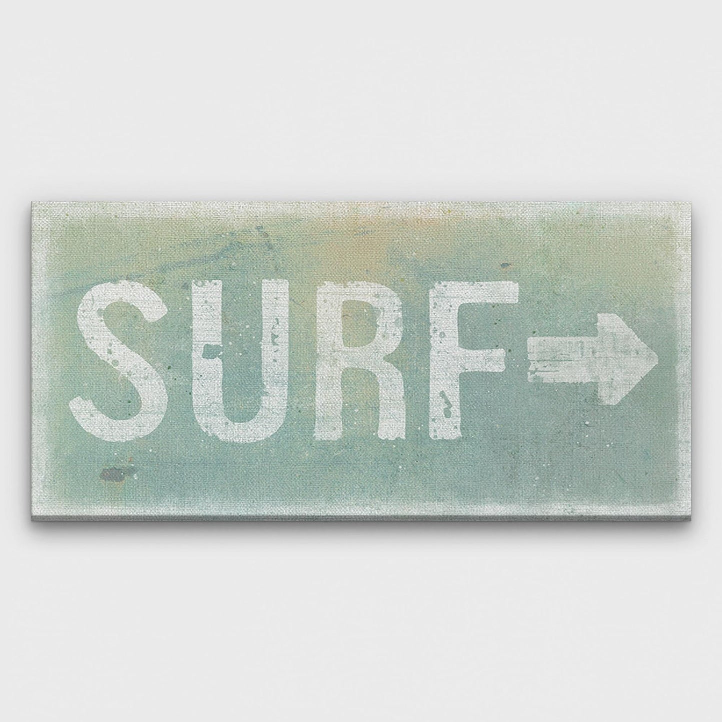 Surf Shack Canvas Sign – Distressed Coastal Wall Art