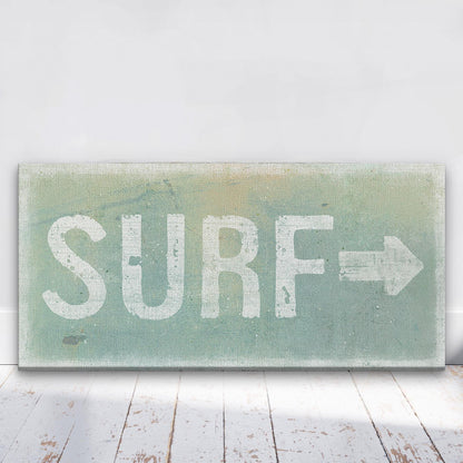 Surf Shack Canvas Sign – Distressed Coastal Wall Art