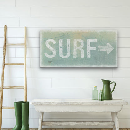 Surf Shack Canvas Sign – Distressed Coastal Wall Art