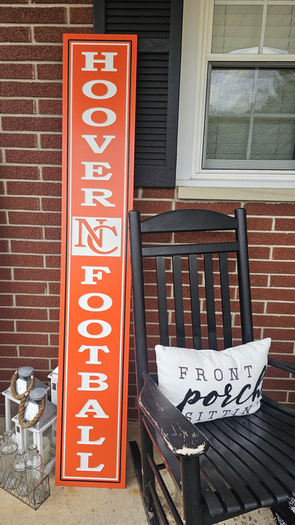 Custom High School Sports Porch Sign – 48" or 60" Tall Personalized Yard Decor