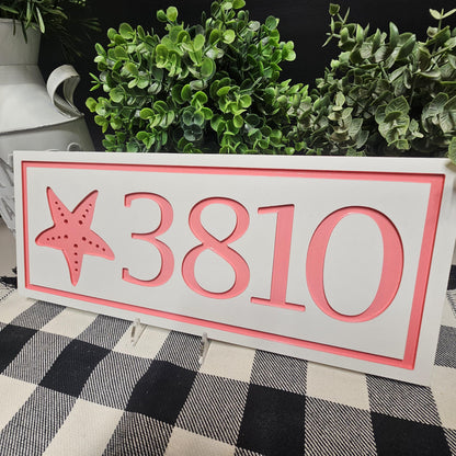 Custom Nautical Address Sign – Coastal Home Decor, 10+ Designs, Weatherproof PVC