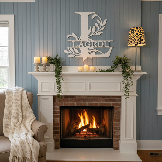 Monogram Sign – Fireplace