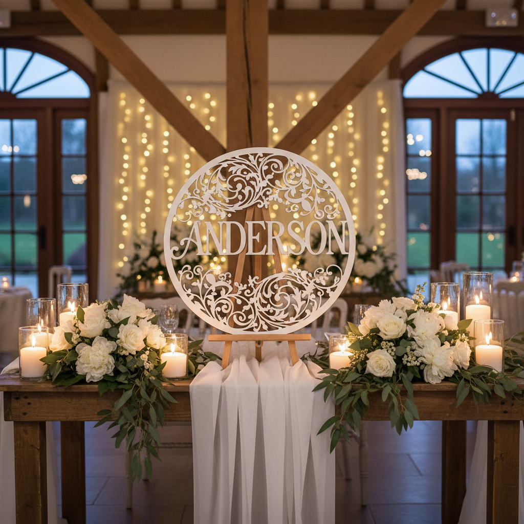 Monogram Sign – Wedding Clean