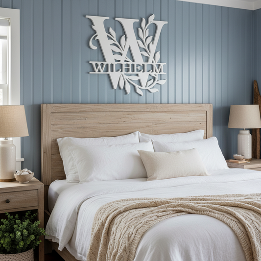 Monogram W – Bedroom