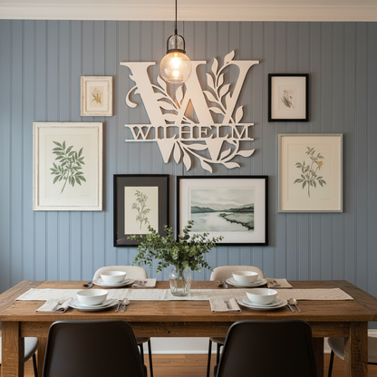 Monogram W – Dining Room
