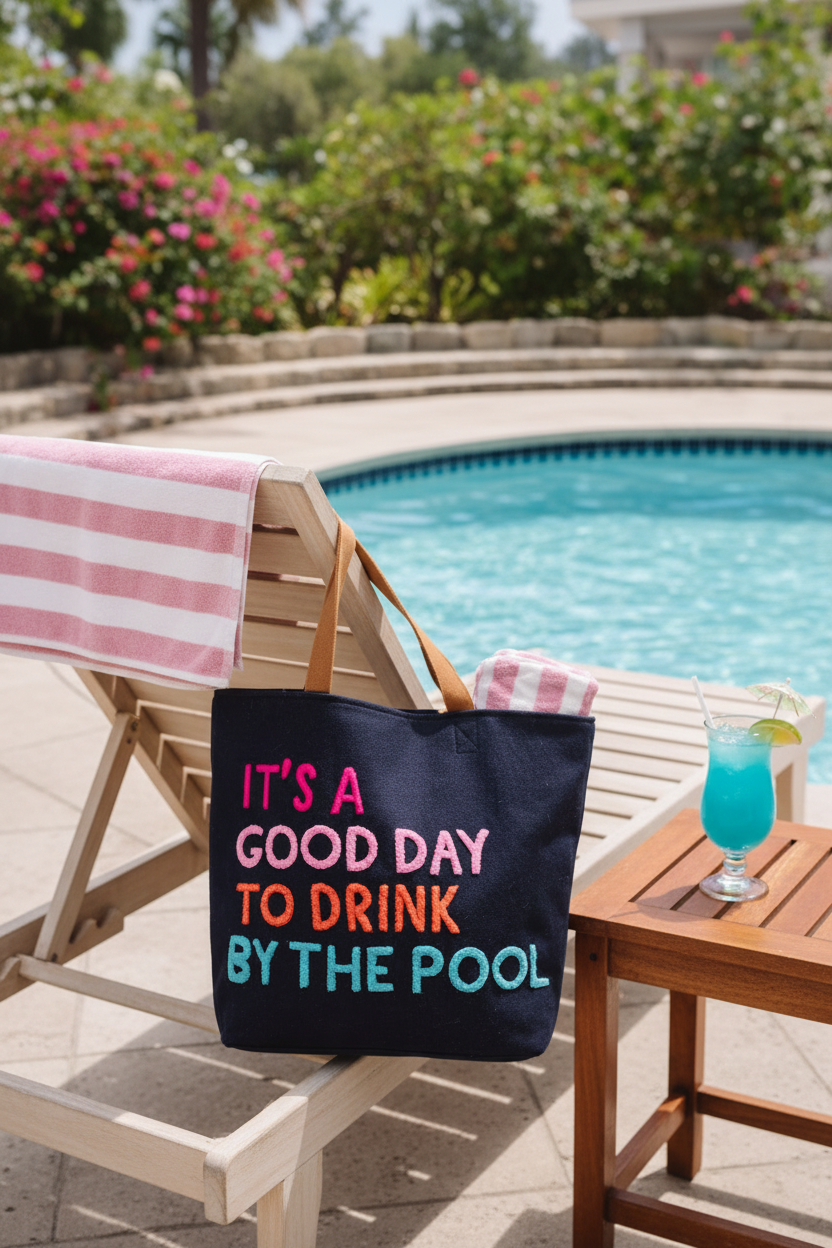 Navy Tote Beach Chair