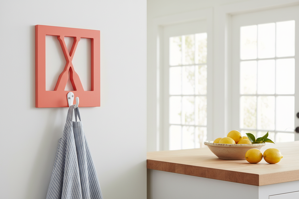 Oar Hook Coral Kitchen