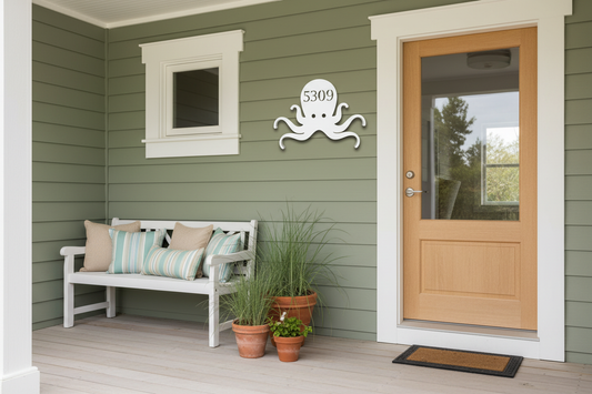 Octopus White Sage Green Porch
