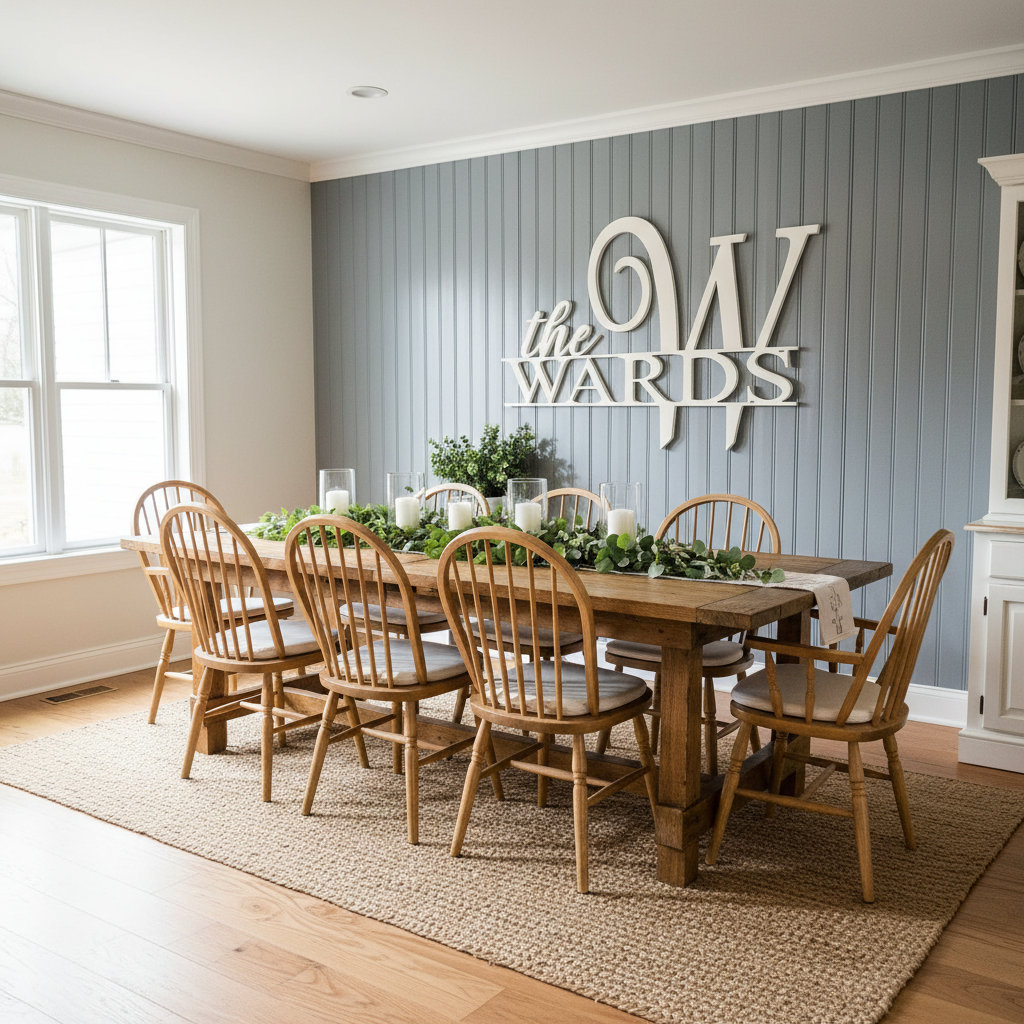 Split Monogram – Dining Room