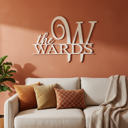 Split Monogram – Living Room